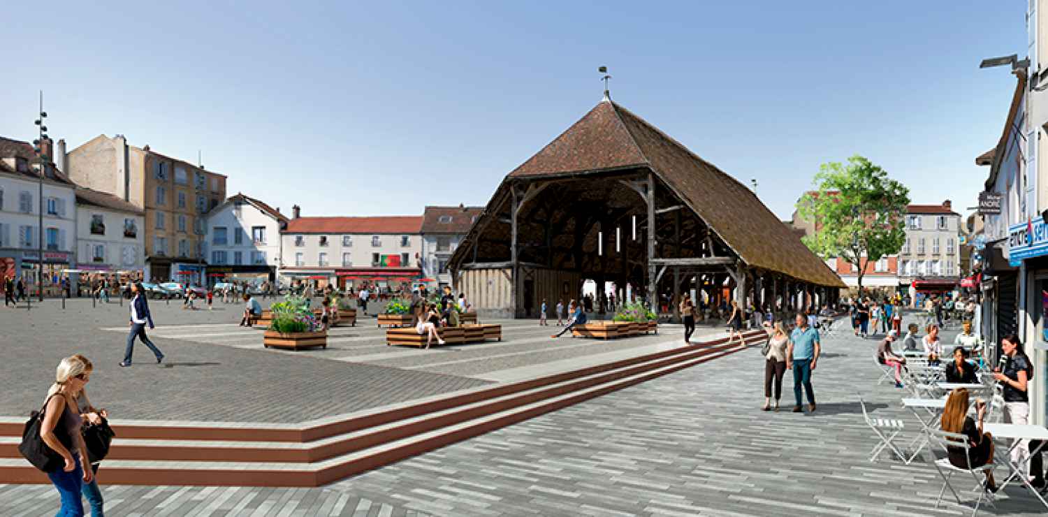 La place du marché rénovée